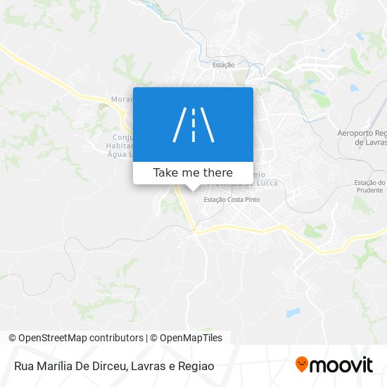 Mapa Rua Marília De Dirceu