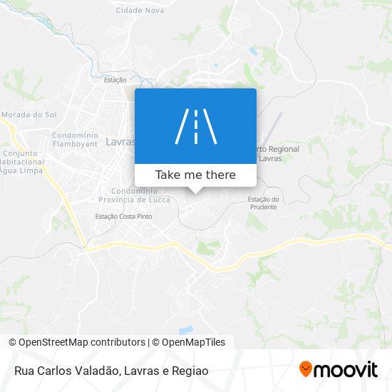 Mapa Rua Carlos Valadão