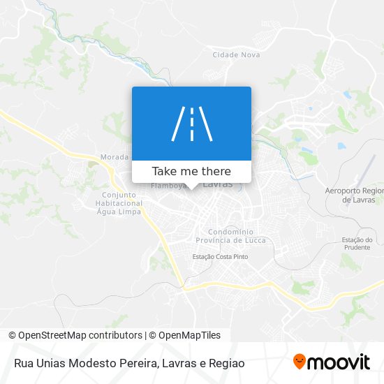 Mapa Rua Unias Modesto Pereira