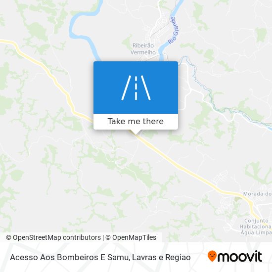 Acesso Aos Bombeiros E Samu map