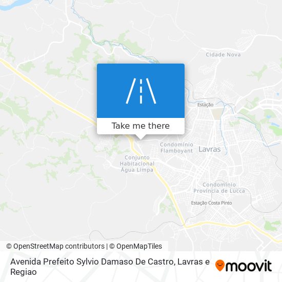 Mapa Avenida Prefeito Sylvio Damaso De Castro