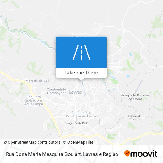Mapa Rua Dona Maria Mesquita Goulart