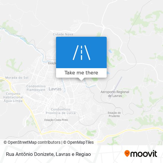 Rua Antônio Donizete map