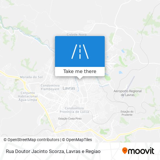 Mapa Rua Doutor Jacinto Scorza