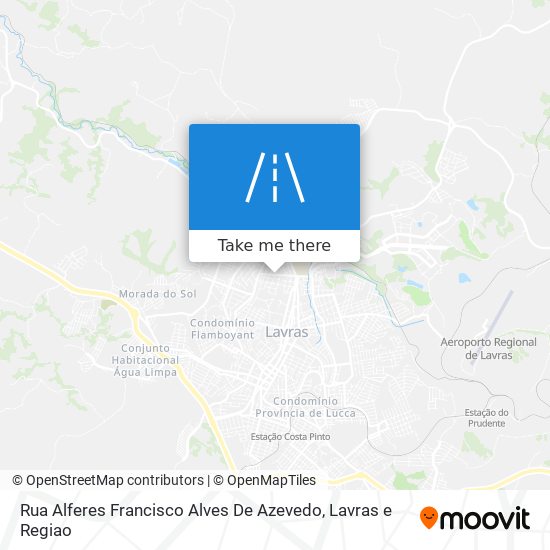 Mapa Rua Alferes Francisco Alves De Azevedo