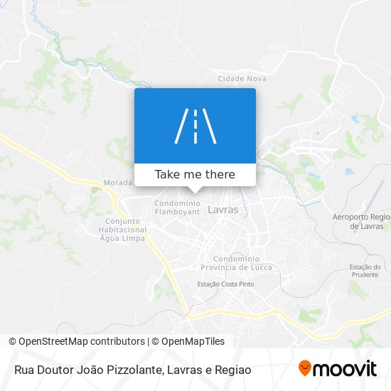 Mapa Rua Doutor João Pizzolante