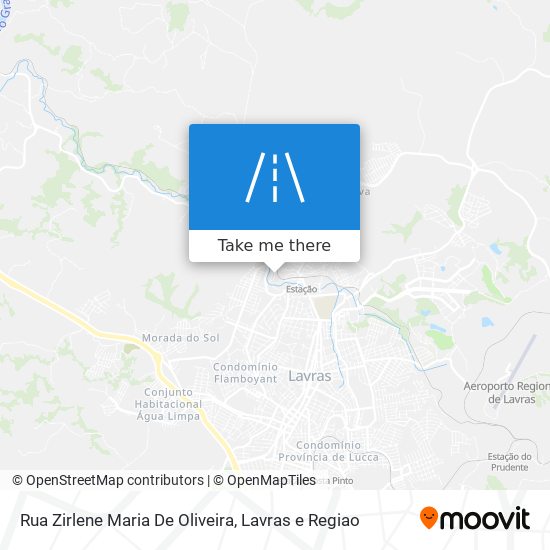 Mapa Rua Zirlene Maria De Oliveira