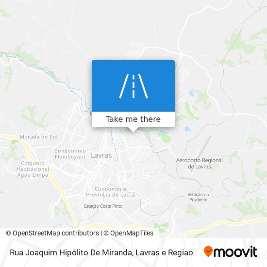 Mapa Rua Joaquim Hipólito De Miranda