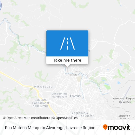 Mapa Rua Mateus Mesquita Alvarenga