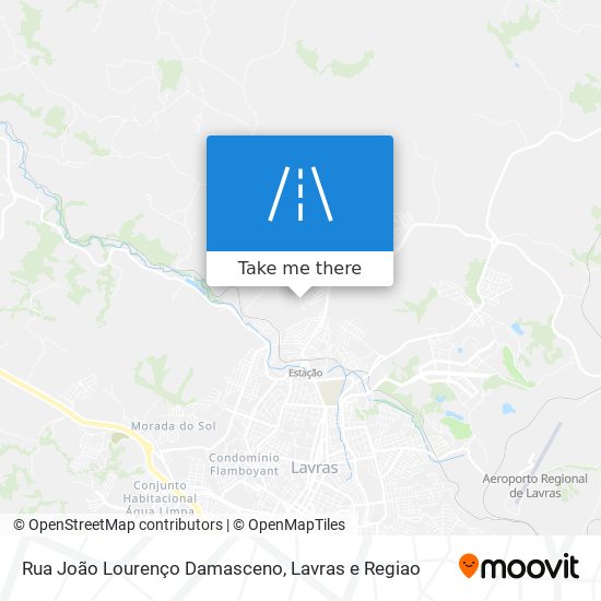 Mapa Rua João Lourenço Damasceno