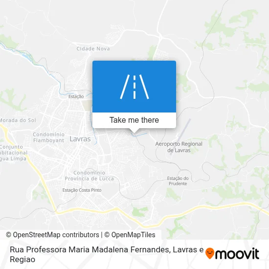 Rua Professora Maria Madalena Fernandes map