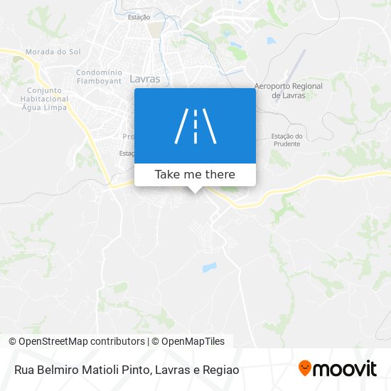 Mapa Rua Belmiro Matioli Pinto