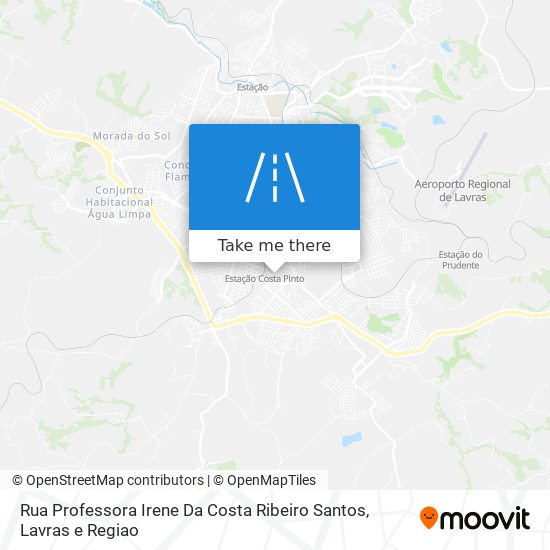 Rua Professora Irene Da Costa Ribeiro Santos map