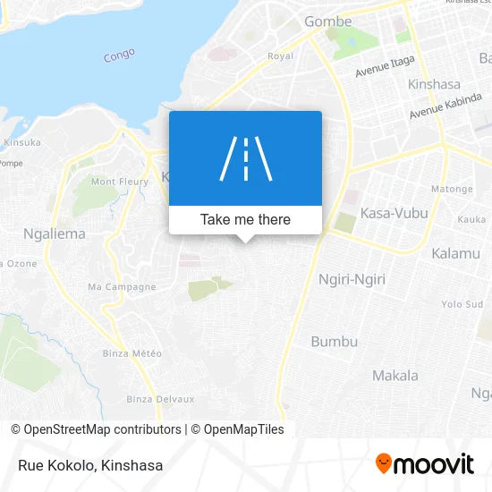 Rue Kokolo map