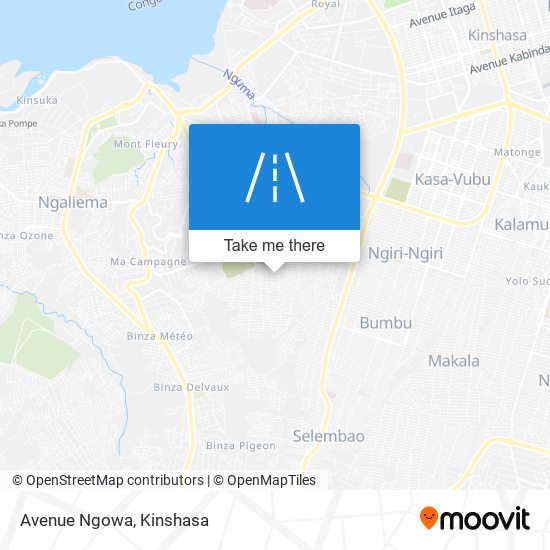 Avenue Ngowa map