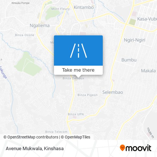 Avenue Mukwala map