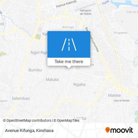 Avenue Kifunga map
