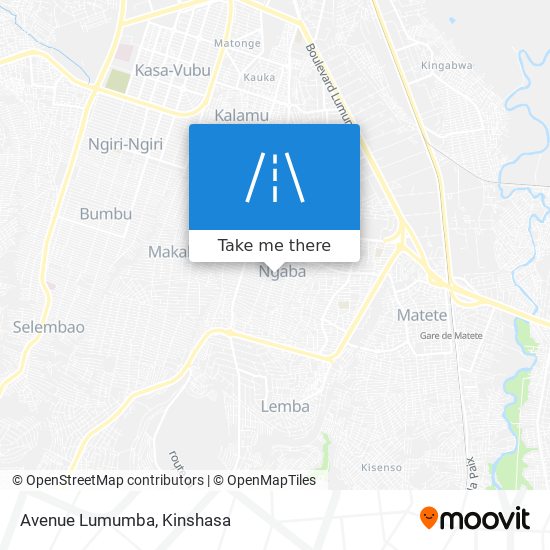 Avenue Lumumba map