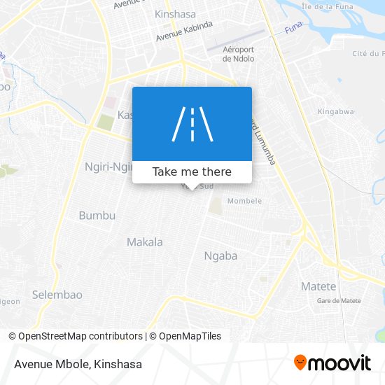 Avenue Mbole map