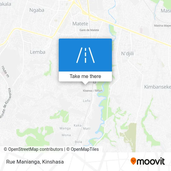 Rue Manianga map