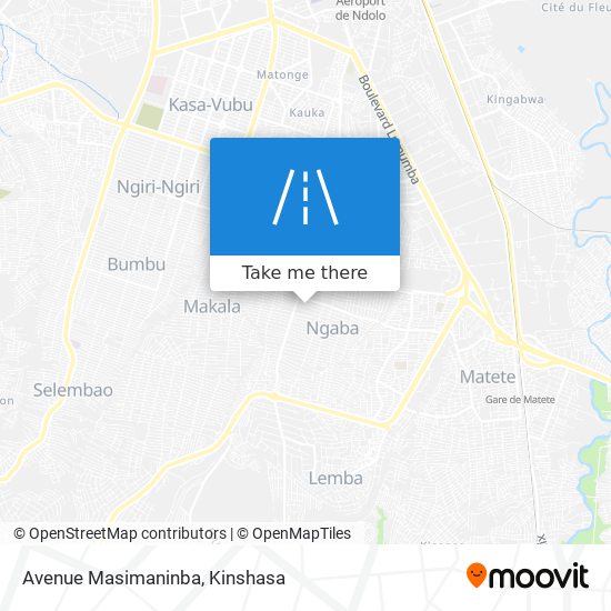 Avenue Masimaninba map
