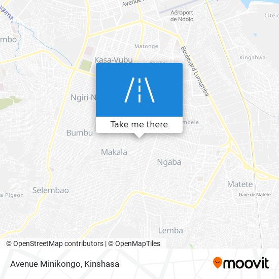 Avenue Minikongo map