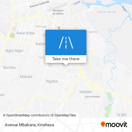 Avenue Mbakana map