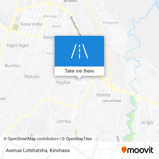 Avenue Lutshatsha map