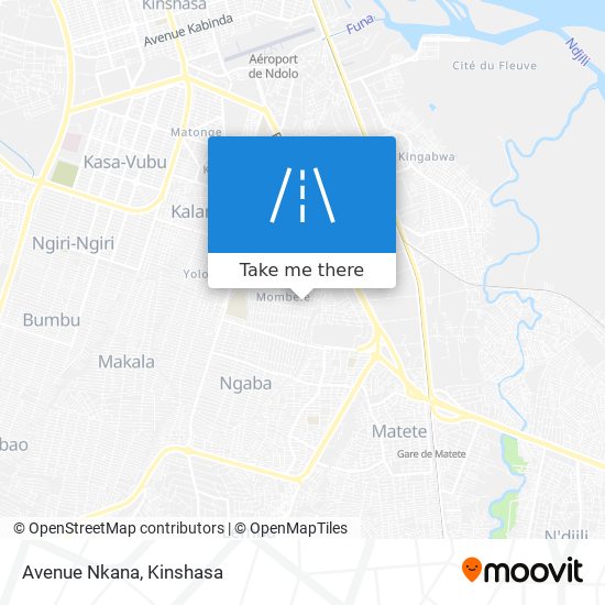 Avenue Nkana map