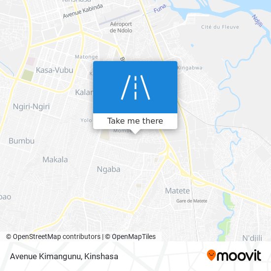 Avenue Kimangunu map