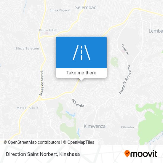 Direction Saint Norbert map
