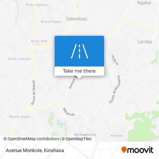 Avenue Monkole map