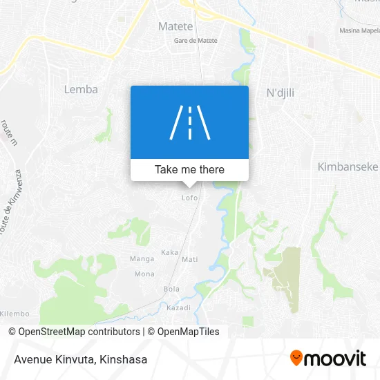 Avenue Kinvuta map