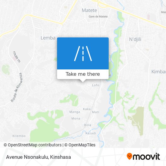 Avenue Nsonakulu map