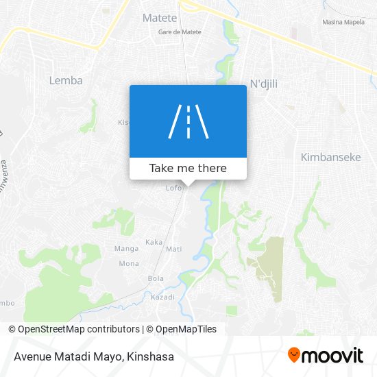 Avenue Matadi Mayo map