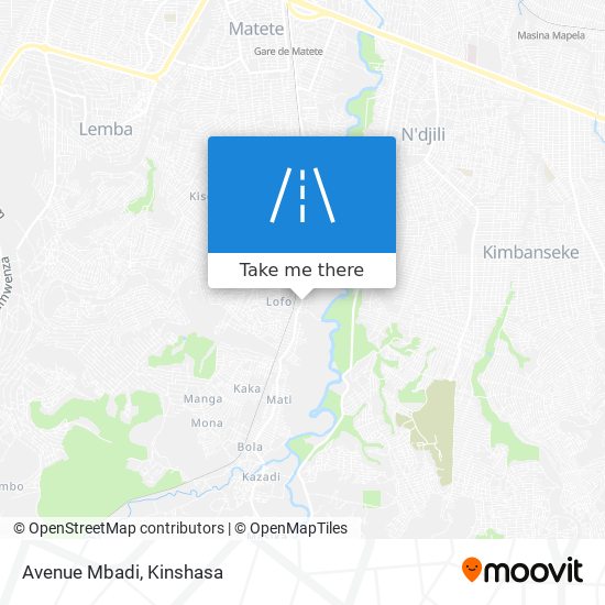Avenue Mbadi map