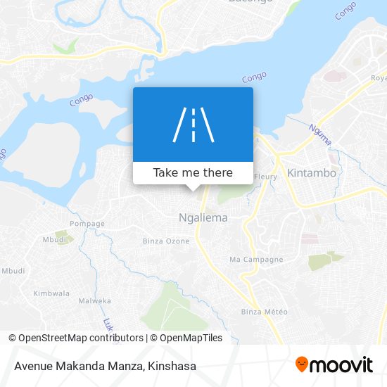 Avenue Makanda Manza map