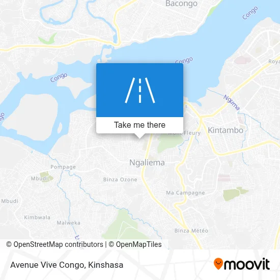 Avenue Vive Congo map
