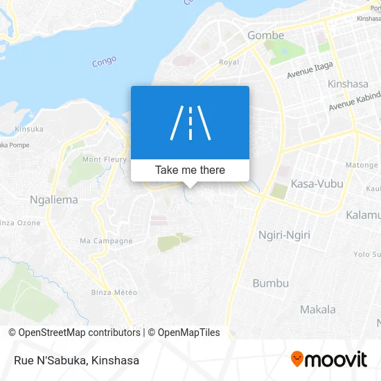 Rue N'Sabuka map