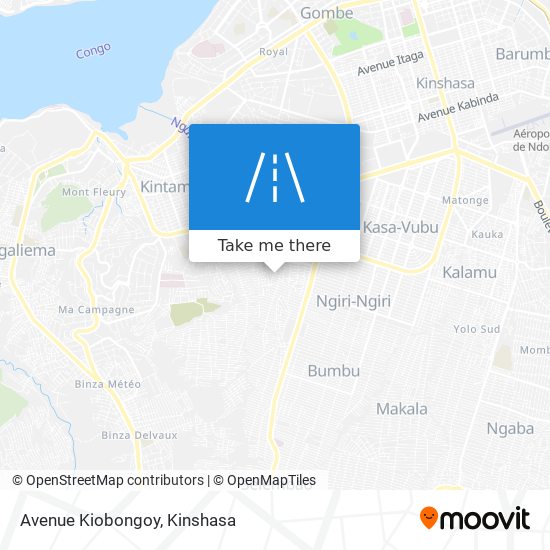Avenue Kiobongoy map