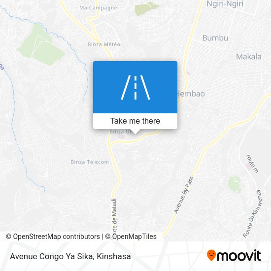 Avenue Congo Ya Sika map