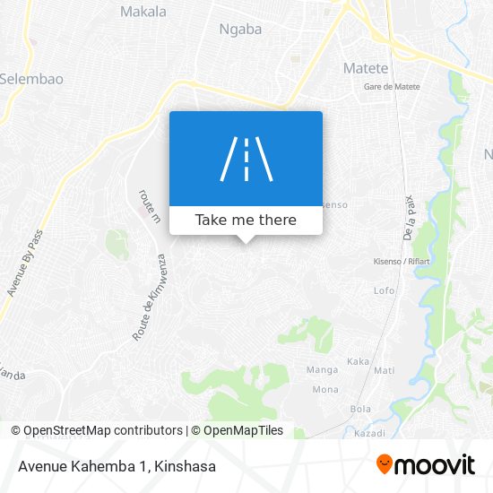 Avenue Kahemba 1 map