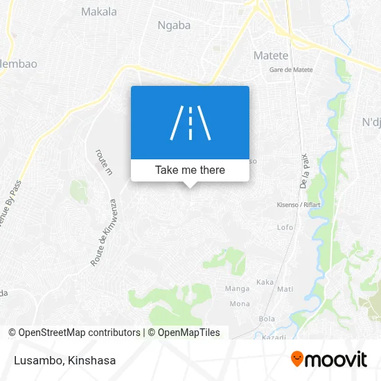 Lusambo map