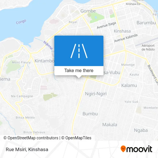 Rue Msiri map
