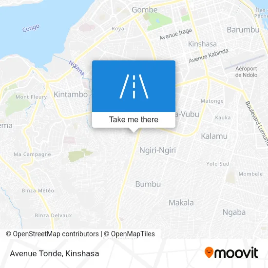 Avenue Tonde map
