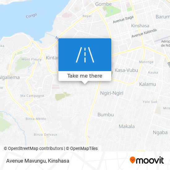 Avenue Mavungu map