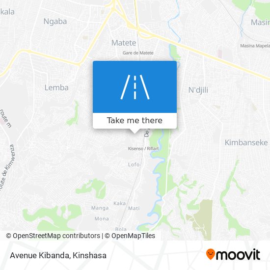Avenue Kibanda map