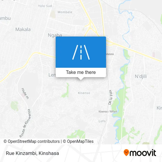 Rue Kinzambi map