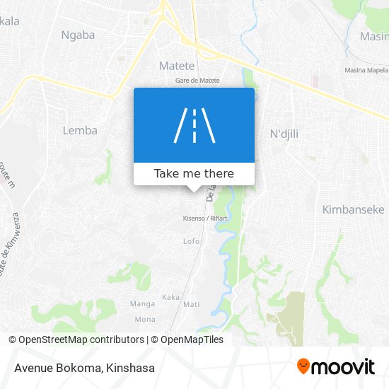 Avenue Bokoma map