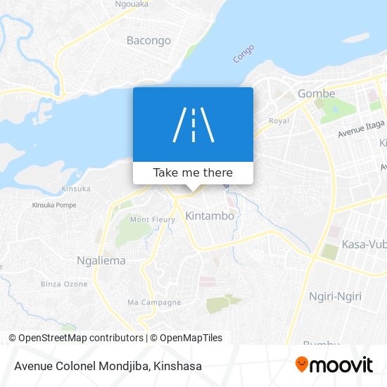 Avenue Colonel Mondjiba map